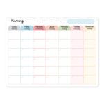 Planning mensuel magnétique - 30 x 40 cmc - Multicolore - Viquel