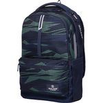Mochila WALKER "Wizzard Ray" - 2 compartimentos color Capas verde