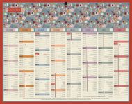 Calendrier Fleur 16 Mois Mini - 21 x 26,5 cm - Bouchut