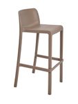 Tabouret haut empilable ATTIC - Ezpeleta professionnel - Taupe