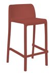 Tabouret snack empilable MINI ATTIC - Ezpeleta professionnel - Brique