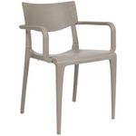 Fauteuil empilable TOWN - Ezpeleta professionnel - Taupe