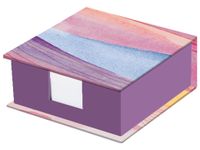 Quo Vadis - Bloc cube - Iconique - Multicolore - 11x11x4,5 cm - Papier Clairefontaine blanc