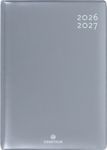 Agenda Gomme métallisé - 1 jour par page - 12,5 x 17,5 cm - argent - Oberthur