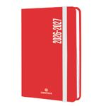 Agenda à élastique Alabama - 1 jour par page - 12,5 x 17,5 cm - rouge - Oberthur