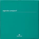 Agenda Boréal - 1 semaine sur 2 pages - 16,5 x 16,5 cm - vert - Oberthur