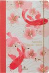 Agenda à élastique Sakura - 1 semaine sur 2 pages - 17 x 24,5 cm - poissons - Oberthur