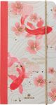 Agenda de poche à élastique Sakura - 1 semaine sur 2 pages - 9,5 x 17,5 cm - poissons - Oberthur