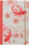 Agenda à élastique Sakura - 1 semaine sur 2 pages - 10 x 15 cm - poissons - Oberthur