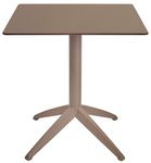 Table QUATRO abattante 70 x 70 cm - Ezpeleta - Taupe
