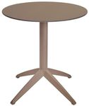 Table QUATRO abattante ronde Ø 70 cm - Ezpeleta - Taupe