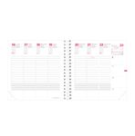 TIME&LIFE SEPT MEDIUM FR Recharge - 16x16 cm - Semainier - 13 mois de août à août - Quo Vadis