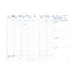 Recharge pour agenda 2024-2025 - semainier - 10 x 15 cm - blanc - Quo Vadis Universitaire