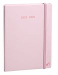 PLAN NOTE 1521 4C ML Pastel - Rose - 15x21 cm - avec élastique - Semainier - 16 mois de septembre à décembre - Quo Vadis