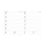 LE PROFESSEUR FR Recharge - 21x27 cm - 2 semaines sur 2 pages - 12 mois de mi-juillet à mi-juillet - Quo Vadis