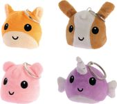 Porte cles Colors réversibles - 9 x 9 cm - 4 decors assortis - Oberthur