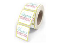 Créastyl Simple - Étiquettes cadeau "joyeux anniversaire" - 4 cm x 3.5 cm