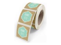 Créastyl Simple - Lot de 500 Etiquettes "Bonne féte" - 4 cm x 3.5 cm