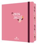 Agenda à élastique Tivoli - 1 semaine sur 2 pages - 16,5 x 16,5 cm - rose - Oberthur