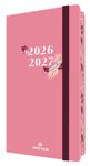 Agenda de poche à élastique Tivoli - 1 semaine sur 2 pages - 9,5 x 17,5 cm - rose - Oberthur