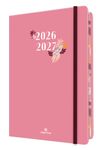 Agenda à élastique Tivoli - 1 semaine sur 2 pages - 10 x 15 cm - rose - Oberthur