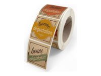 Créastyl Multi - Étiquettes cadeau "Bonne dégustation" - 4 cm x 3.5 cm