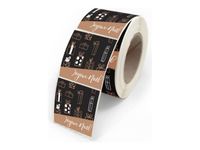 Créastyl Simple - Étiquettes cadeau "Joyeux Noël" - 4 cm x 3.5 cm 