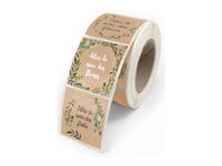 Créastyl Multi - Étiquettes cadeau "Dites le avec des fleurs" - 4 cm x 3.5 cm