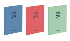 Agenda Bretime Coral 16 mois- semainier - 15 x 21 cm - 3 couleurs disponibles - Brepols