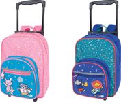 Sac maternelle à roulettes Music - 1 compartiment - corail ou bleu - Oberthur