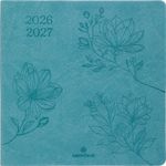 Agenda Summerside - 1 semaine sur 2 pages - 16,5 x 16,5 cm - vert turquoise - Oberthur