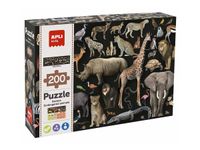 APLI kids - Endangered animals Savanna - puzzle - 200 pièces