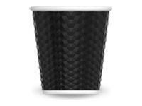 Les Artistes Timeless - Tasse en porcelaine nid d'abeille - 80 ml - noir