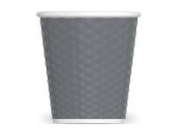 Les Artistes Timeless - Tasse en porcelaine nid d'abeille - 80 ml - gris