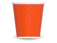 Les Artistes Timeless - Tasse en porcelaine nid d'abeille - 80 ml - orange