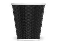 Les Artistes Timeless - Tasse en porcelaine nid d'abeille - 180 ml - noir