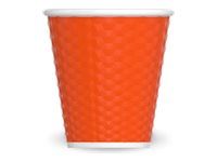 Les Artistes Timeless - Tasse en porcelaine nid d'abeille - 180 ml - orange