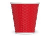 Les Artistes Timeless - Tasse en porcelaine nid d'abeille - 180 ml - rouge