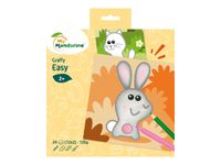Avenue Mandarine GRaffy Easy - Feuille de coloriage - animaux de la ferme - 120 g/m² - 24 feuilles - blanc - papier - jaune