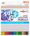 Darwi For You - Boite de 24 crayons de couleur aquarellables