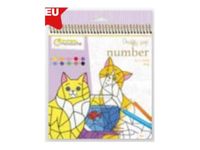 Avenue Mandarine Graffy Pop Number - Paint by number book - chats - 24 feuilles
