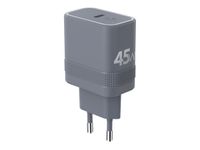 Force Power - Adaptateur secteur - technologie GaN - 45 Wh - PD (24 pin USB-C) - gris