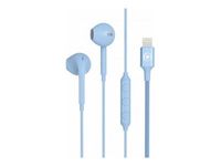 Force Play - Écouteurs filaire avec micro - Lightning - bleu
