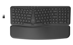 Mobility Lab - Clavier sans fil ERGONOMIQUE - Azerty - noir