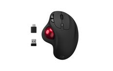 Mobility Lab - Souris sans fil ergonomique PREMIUM trackball - droitier - noir