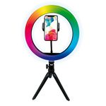 Mobility Lab - Anneau lumineux RGB selfie avec trepied - noir