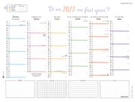 Oberthur - Calendrier bullet- 7 mois par face - 265 x 210 mm - daté