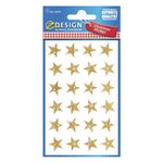 Avery - 24 stickers en sachet - 160x83x1 - étoiles dorées