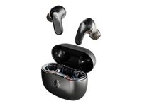 Skullcandy Rail - Écouteurs sans fil avec micro - intra-auriculaire - Suppresseur de bruit actif - noir