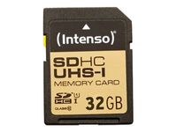 Intenso Premium - Carte mémoire SDHC 32 Go - bleu
